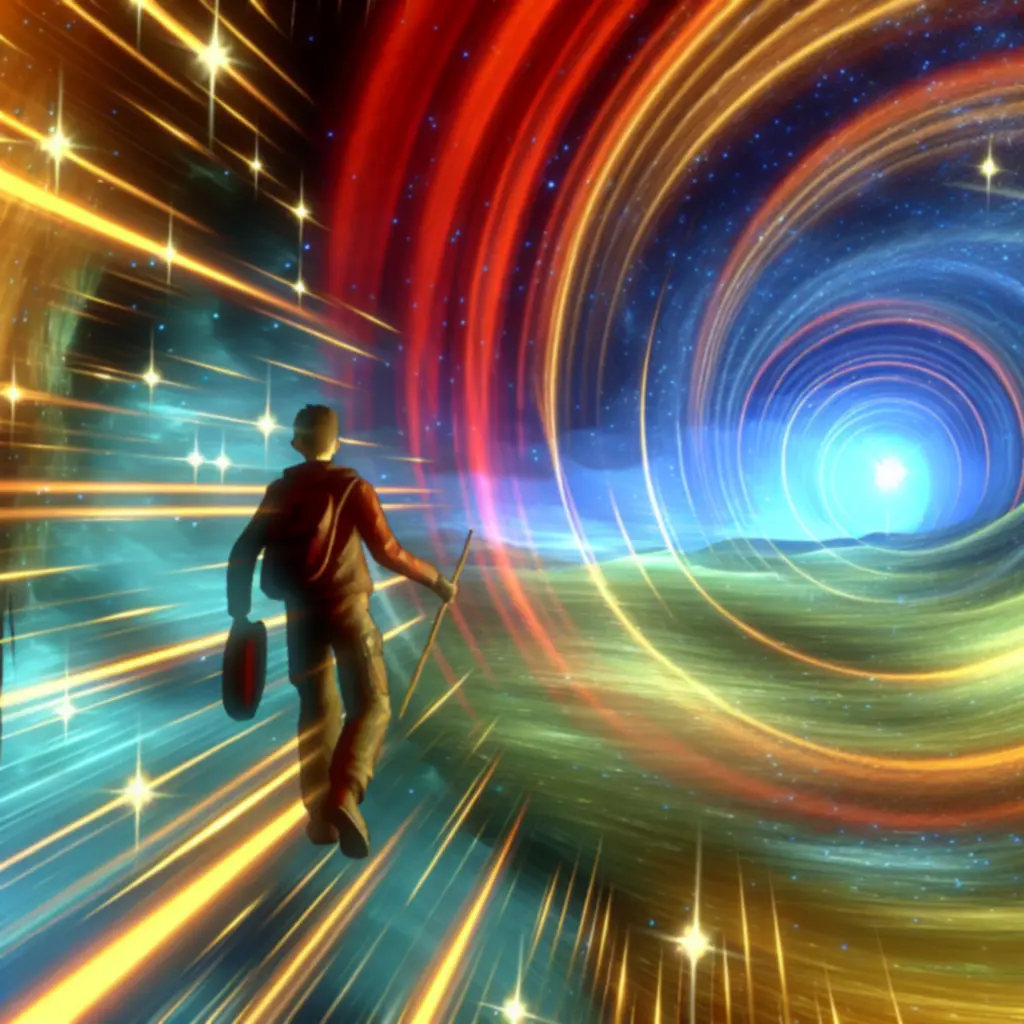 Stylizowana mapa podróży w czasie w Evoland 2