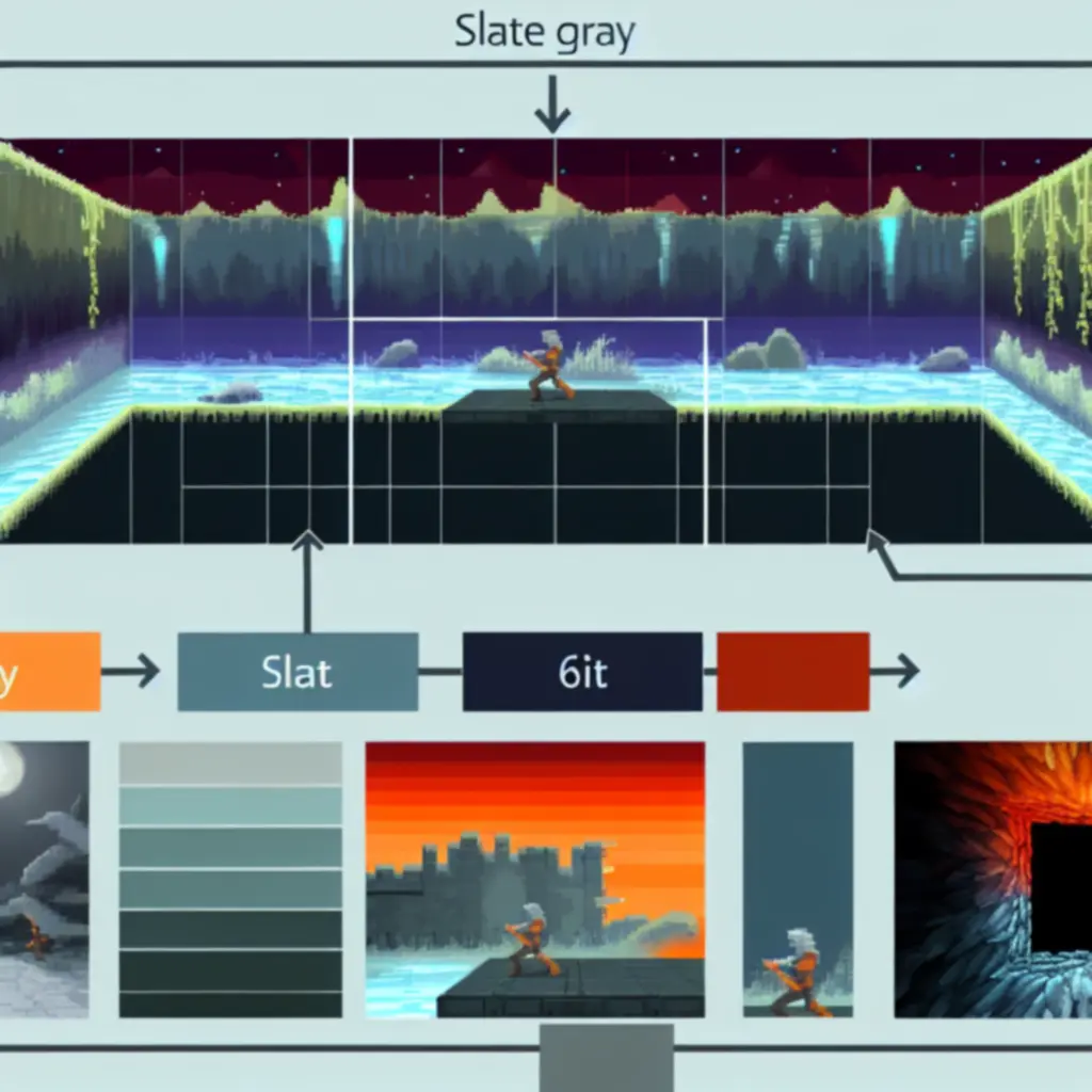 Przejścia między 8-bit, 16-bit i współczesnym 3D podczas zmiany trybów gry w Evoland 2