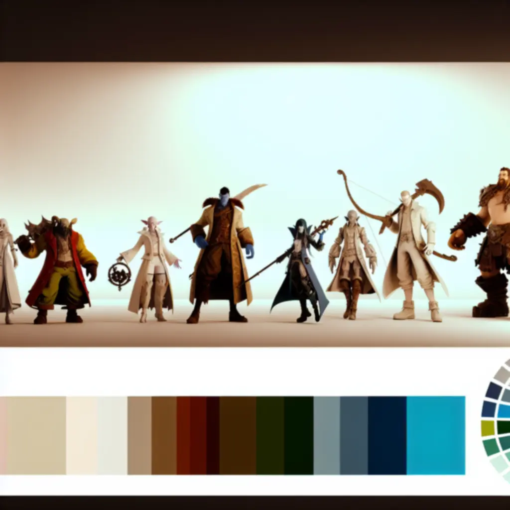 Galeria bohaterów pobocznych i złoczyńców z Evoland 2 reprezentujących różne epoki.